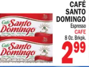 Bravo Supermarkets CAFÉ SANTO DOMINGO offer