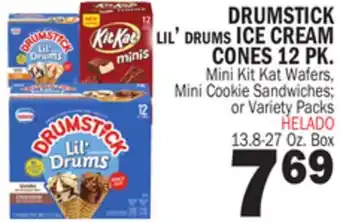 Bravo Supermarkets DRUMSTICK LIL' DRUMS ICE CREAM CONES 12 PK offer