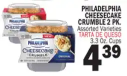 Bravo Supermarkets PHILADELPHIA CHEESECAKE CRUMBLE 2 PK offer