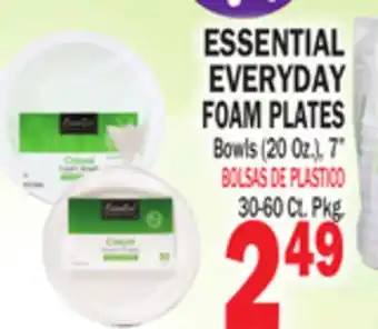 Bravo Supermarkets ESSENTIAL EVERYDAY FOAM PLATES offer