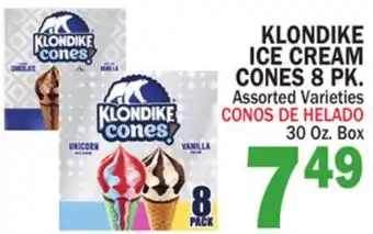 Bravo Supermarkets KLONDIKE ICE CREAM CONES offer