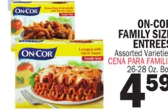 Bravo Supermarkets ON-COR FAMILY SIZE ENTREES offer