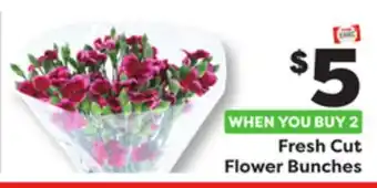 Weis Markets Fresh Cut Flower Bunches offer