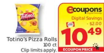 Weis Markets Totino's Pizza Rolls offer