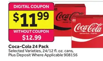 Stop&Shop Coca-Cola 24 Pack offer