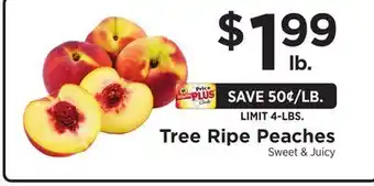 ShopRite Tree Ripe Peaches offer
