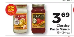 Weis Markets Classico Pasta Sauce offer