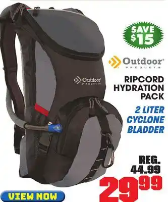 Big 5 Outdoor Products Ripcord Hydration Pack offer