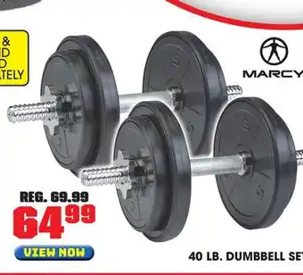 Big 5 Marcy 40-lb. Adjustable Cast Iron Dumbbell Set offer