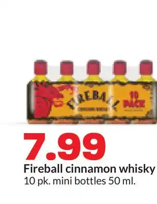 Hy-Vee Fireball cinnamon whisky offer