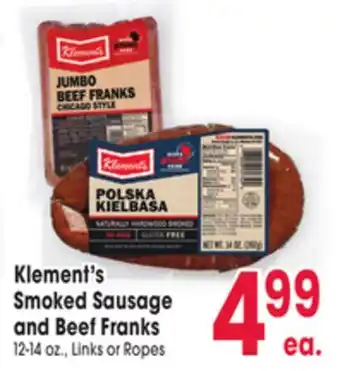 Jewel-Osco Klement's Smoked Sausage offer