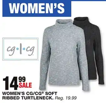 Blain's Farm & Fleet WOMEN'S CG/CG SOFT RIBBED TURTLENECK offer