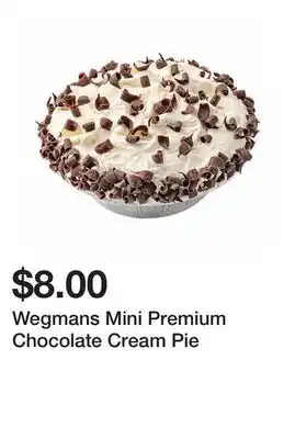 Wegmans Wegmans Mini Premium Chocolate Cream Pie offer