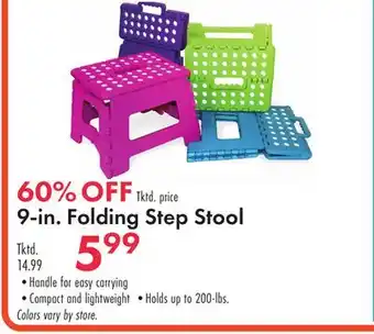 Boscov's 9-in. Folding Step Stool offer