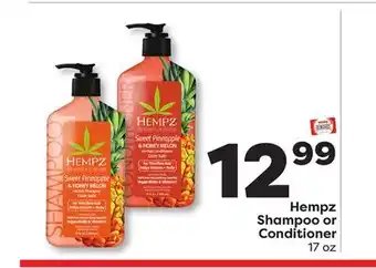 Weis Markets Hempz Shampoo or Conditioner offer