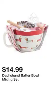 TJ Maxx Dachshund Batter Bowl Mixing Set offer