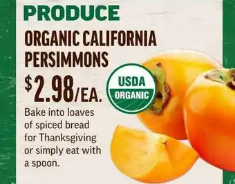 Central Market Organic California Persimmons offer