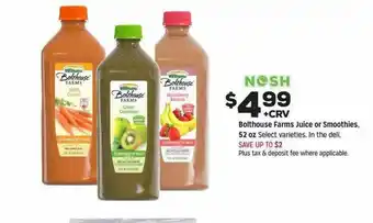 Grocery Outlet Bolthouse Farms Juice Or Smoothies offer