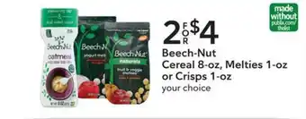 Publix Beech-nut Cereal Melties Or Crisps offer