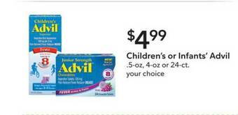 Publix Children's Or Infants' Advil offer