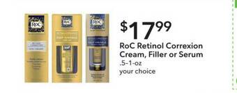 Publix Roc Retinol Correxion Cream Filler Or Serum offer