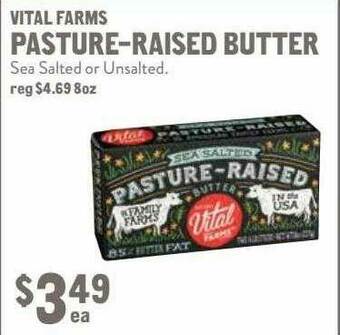 New Seasons Market Vital Farms Pasture-raised Butter offer