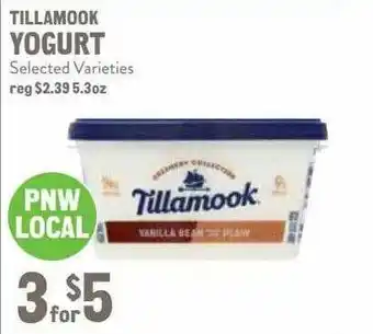 New Seasons Market Tillamook Yogurt offer