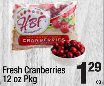 Super King Markets Fresh Cranberries offer