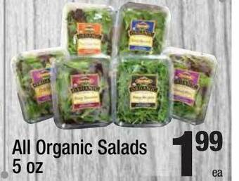 Super King Markets All Organic Salads offer