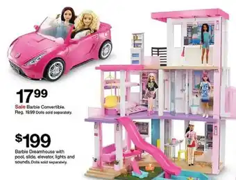 Target Barbie Convertible Barbie Dreamhouse With Pool offer