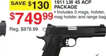 Dunham's Sports 1911 LW 45 ACP PACKAGE offer