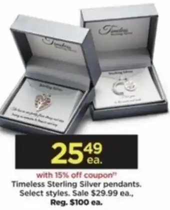 Timeless Sterling Silver Pendants