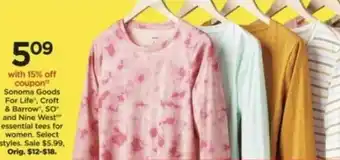 Kohl's Sonoma Goods For Life Croft & Barrow SO' And Nine West offer