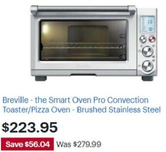Best Buy Breville-The Smart Oven Pro Convection Toaster/Pizza Oven-Brushed Stainless Steel offer