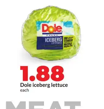 Hy-Vee Dole iceberg lettuce offer