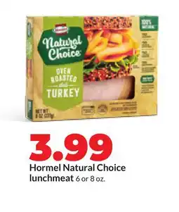 Hy-Vee Hormel Natural Choice lunchmeat offer