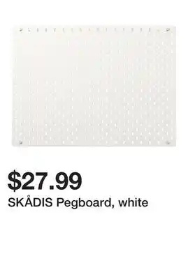 Ikea SKÅDIS Pegboard, white offer