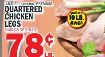 Bravo Supermarkets QUARTERED CHICKEN LEGS offer