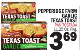 Bravo Supermarkets PEPPERIDGE FARM GARLIC TEXAS TOAST offer