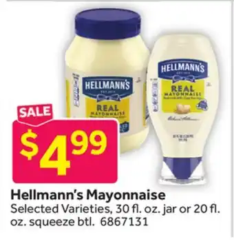 Stop&Shop Hellmann's Mayonnaise offer