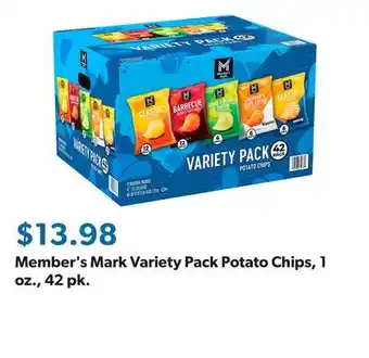 Sam's Club Member's Mark Variety Pack Potato Chips, 1 oz., 42 pk offer