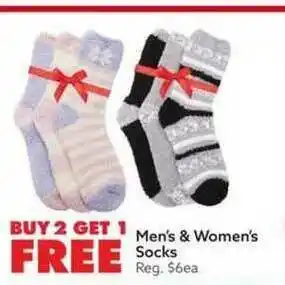 Big Lots Men's And Women's Socks offer
