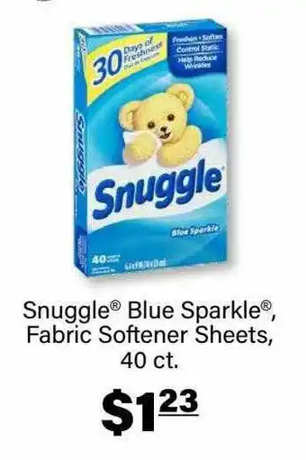 Commissary Snuggle Blue Sparkle Fabric Softener Sheets offer