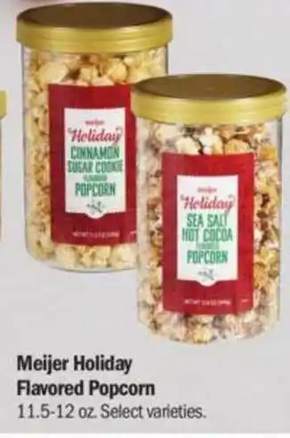 Meijer Meijer Holiday Flavored Popcorn offer