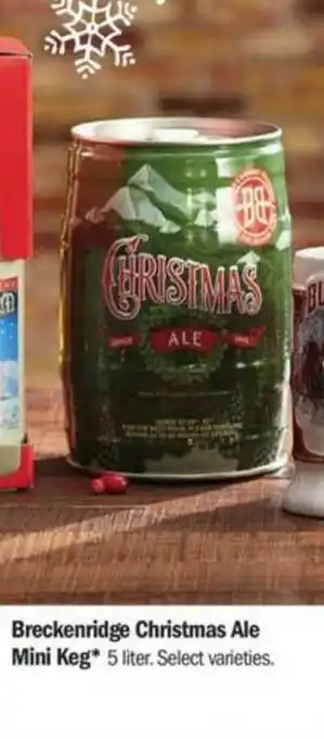Meijer Breckenridge Christmas Ale Mini Keg offer