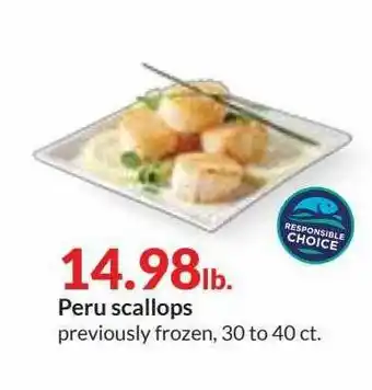 Hy-Vee Peru Scallops offer