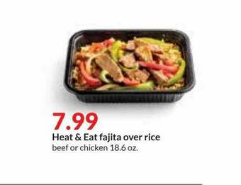 Hy-Vee Heat & Eat Fajita Over Rice offer