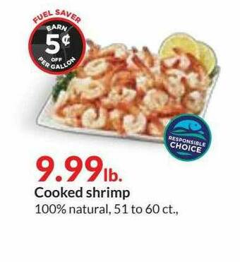 Hy-Vee Cooked Shrimp offer