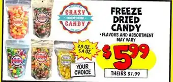 Ollie's FREEZE DRIED CANDY offer