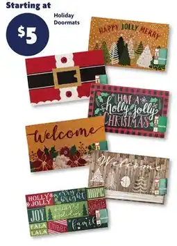 Family Dollar Holiday Doormats offer